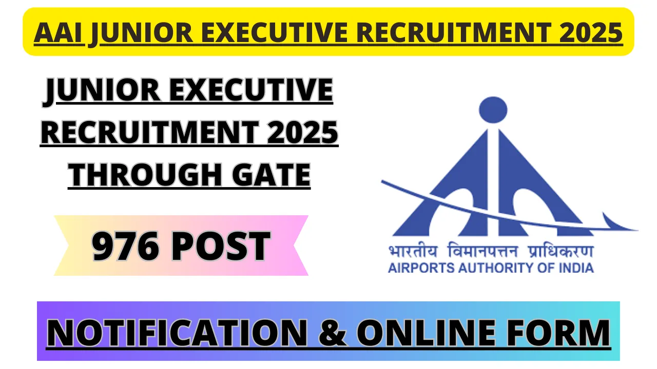 AAI Junior Executive Recruitment 2025 Through Gate